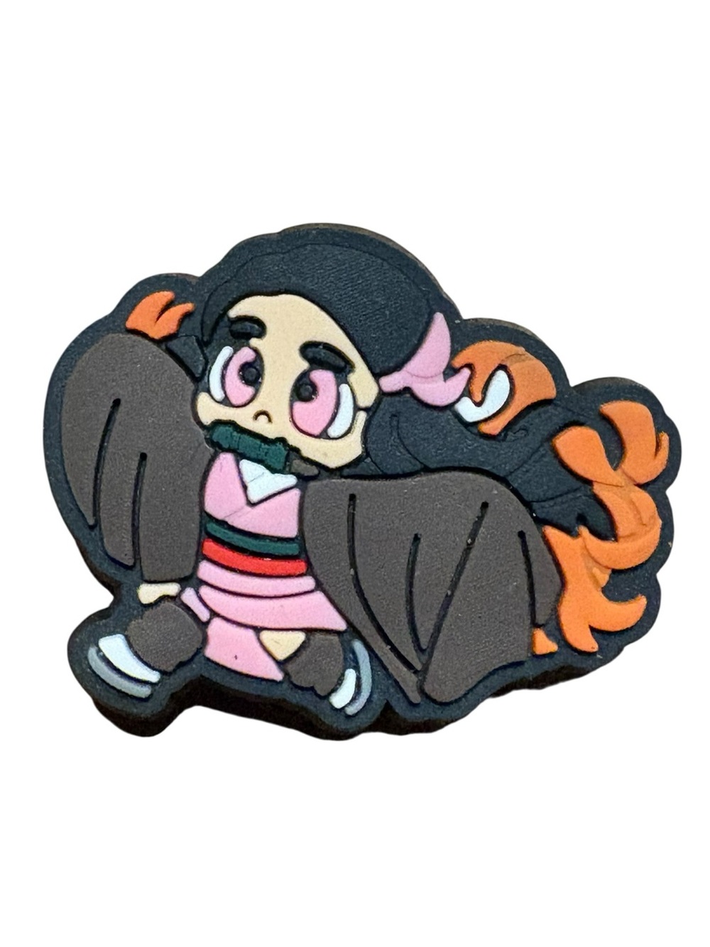Nezuko Kamado from Demon Slayer Croc Charm